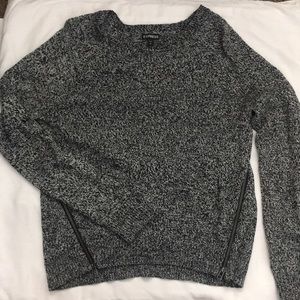 Grey “distressed” sweater